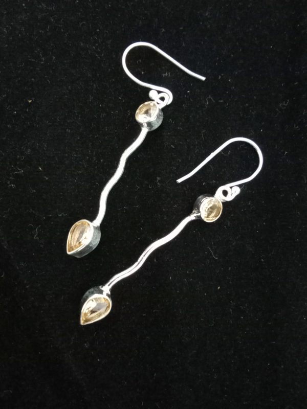Waves in Silver with semi precious stones