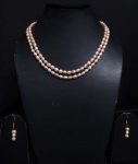 Pink pearls necklace