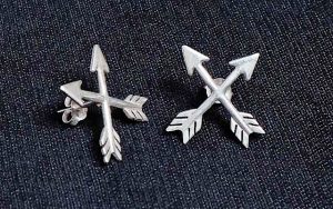 Silver earrings
