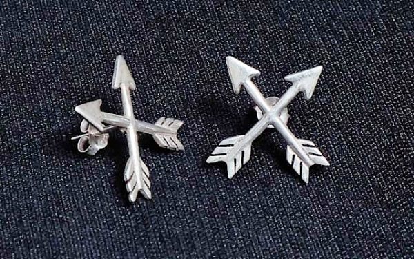 Silver earrings